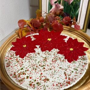 Vintage Christmas Platter
Poinsettia
Signed By SB '78